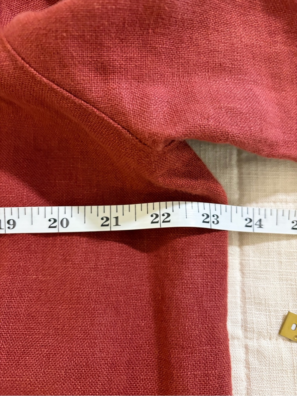 Sezane Will Linen Chestnut Rust Blazer Jacket womens XL - Picture 5 of 10